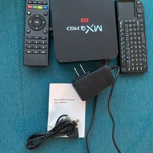 MXQ Pro 4K Android TV Box with wireless Bluetooth remote